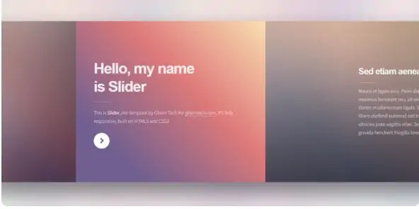 Slider HTML Template