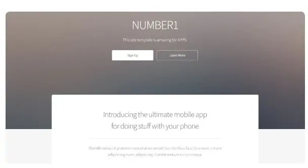 Number1 HTML Template